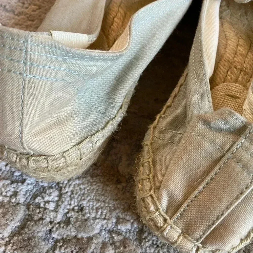Soludos Piñata Chambray Espadrille Slip On Shoes Flats Loafers Beach: 9.5